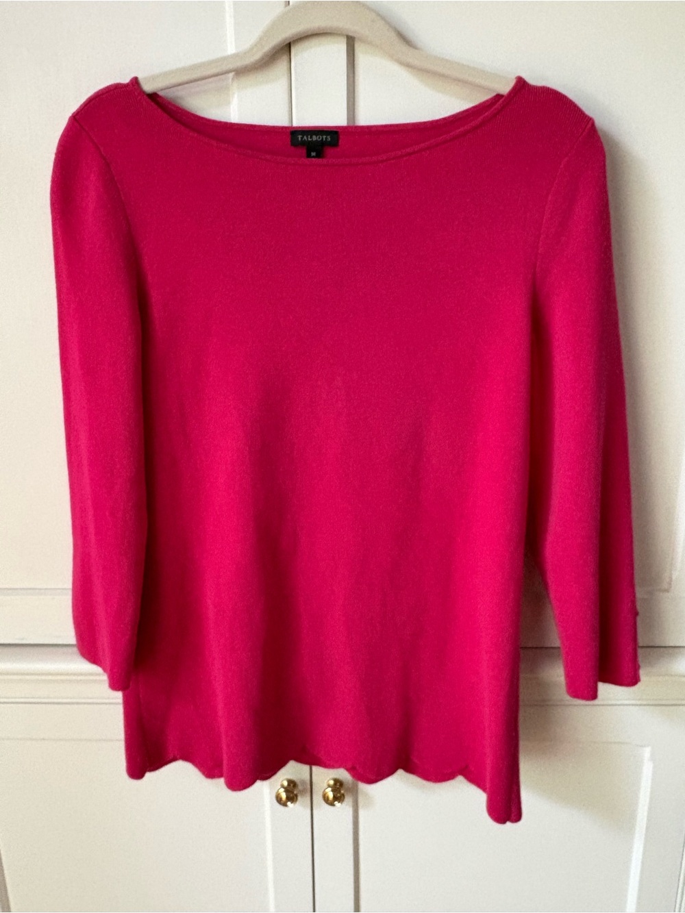 Talbots Fuchsia Pink Knit Sweater Medium
